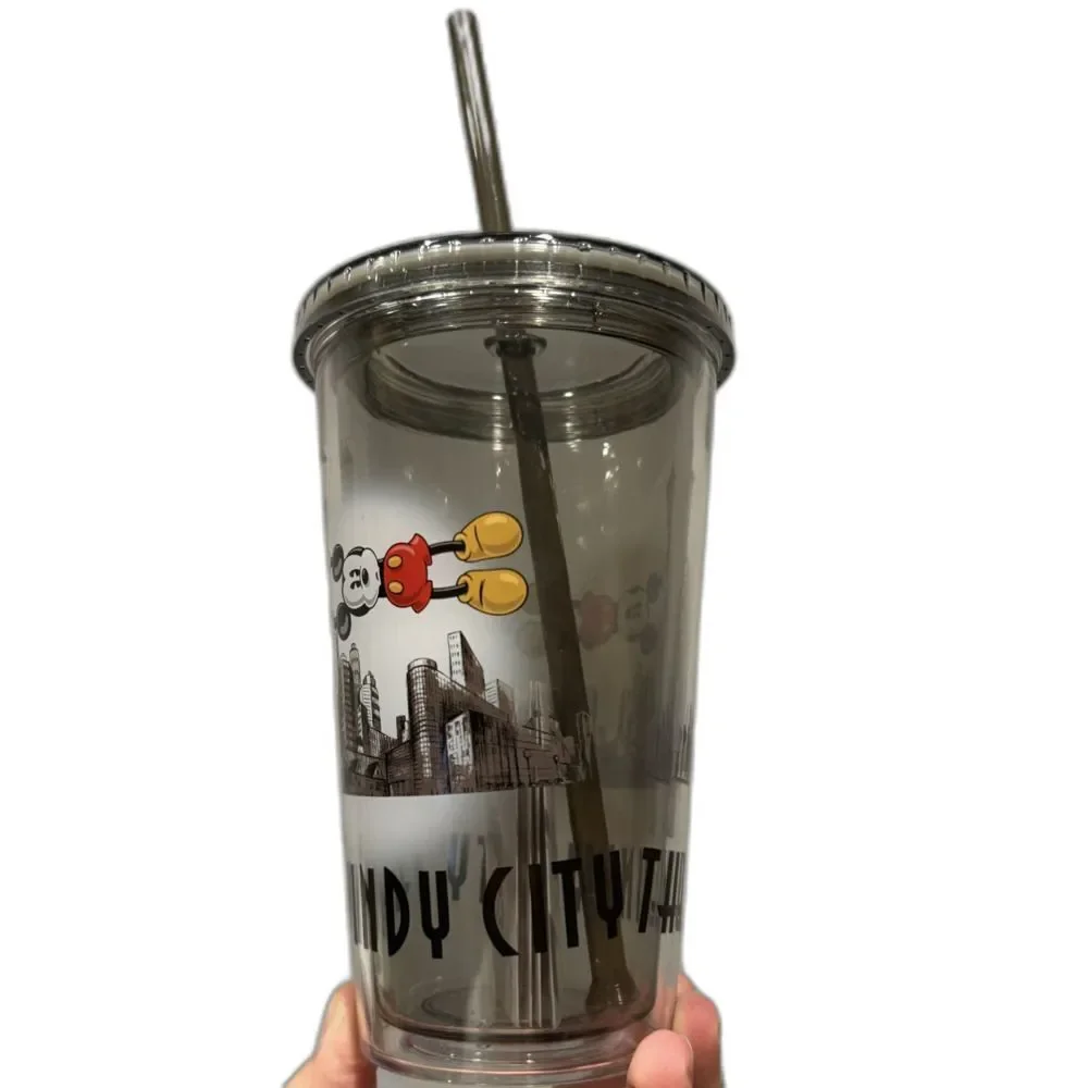 NEW Disney Tumbler The Windy City Chicago Mickey Mouse Minnie Straw Lid Travel